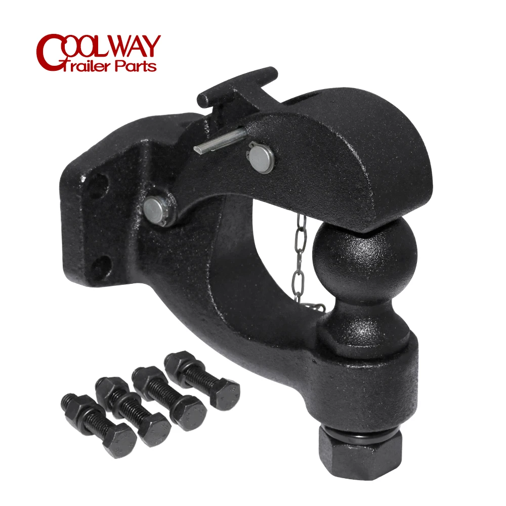 Matte Black Pintle Hook Hitch 2