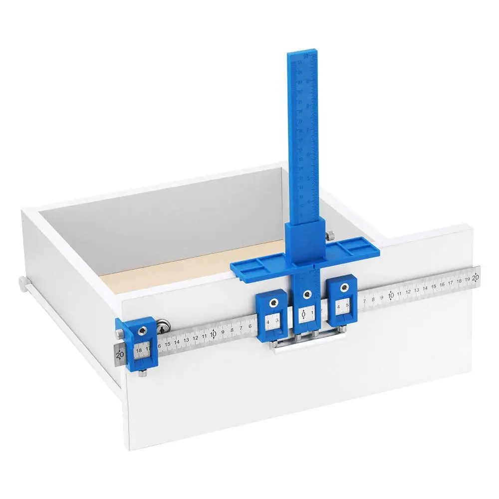 Aluminium legierung Schrank Hardware Jig einstellbare Stanz ortungs werkzeug Bohr führung Vorlage Holzbohr dübel für die Installation