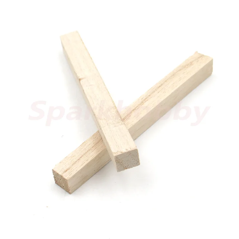 10PCS 10MMx10MMx100MM 10MMx10MMx200MM square wooden sticks Paulownia Pine rods DIY toy accessories technology model parts