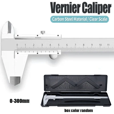 Imagem -04 - Ferramenta de Medição de Profundidade Metálica Pinças Vernier em Aço Carbono Régua Micrométrica Gauge Instrument 0150 mm 200 mm 300 mm