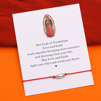 Our Lady of Guadalupe Bracelet Guadalupe Faith Bracelet Lucky Red String Wish Bracelet Religious Jewelry Friendship Bracelet