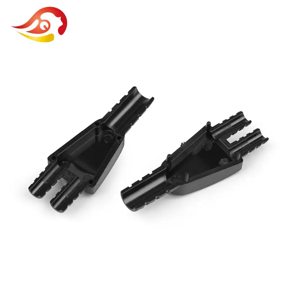 QYFANG 3.8mm to 2.2mm Strong ABS Plastic Earphone Y Splitter DIY Cable Cord Adapter Audio Jack Headphone Plug Accessories Parts