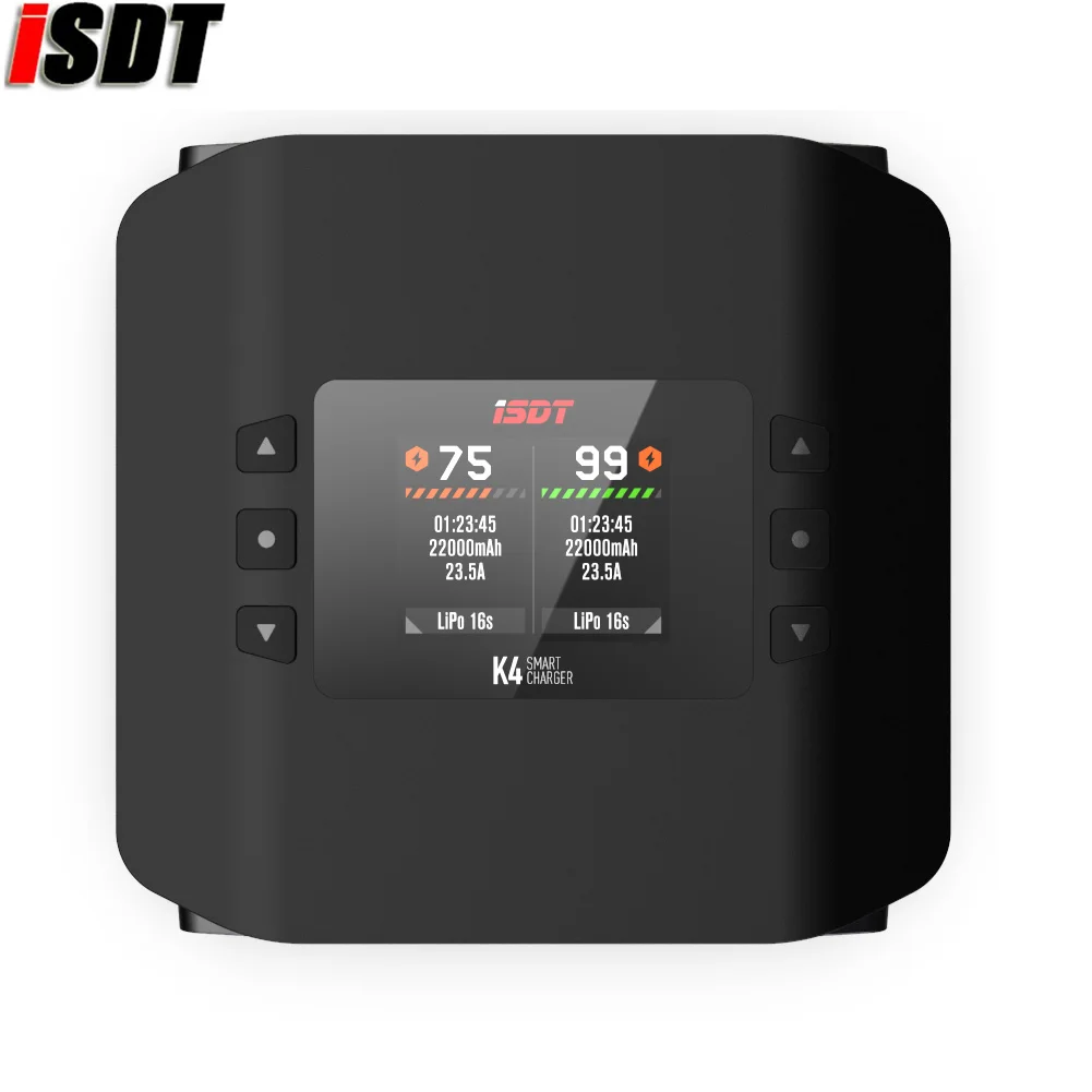 ISDT K4 1~8S Battery Smart Charger 20A 600W AC/DC IndependentDual Mode Dual Channel For Lipo Battery charge Rc Toy