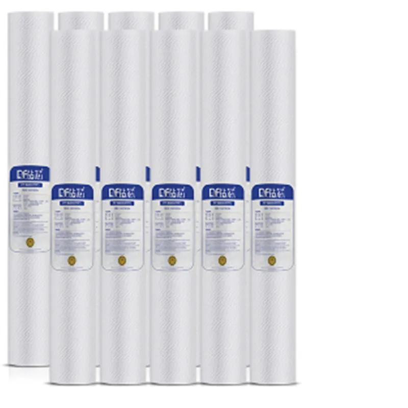 6pcs 20 inch 1 micron pp cotton water purifier reverse osmosis filter kitchen water purifier parts