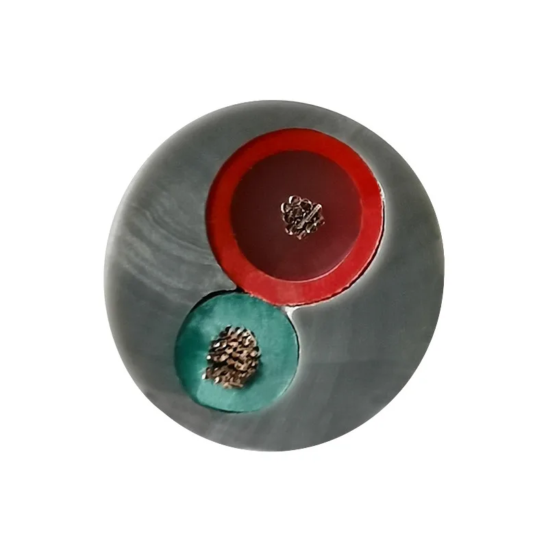 Imagem -02 - Fio de Dois Núcleos 50kv Fio de Tela Dupla Fio de Alta Tensão da Pistola de ar do Íon Fio Eletrostático Fio de Alta Tensão de Dois Núcleos