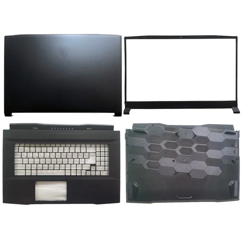 NEW Laptop Case LCD Back Cover/Front Bezel/Palmrest/Bottom Case For MSI Katana GF76 MS-17L1 Black