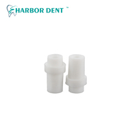 2pcs Dentist Saliva Swivels Ejector Suction Adaptor Tips Surgical Dental Weak Suction Adaptor Accessories Silicone