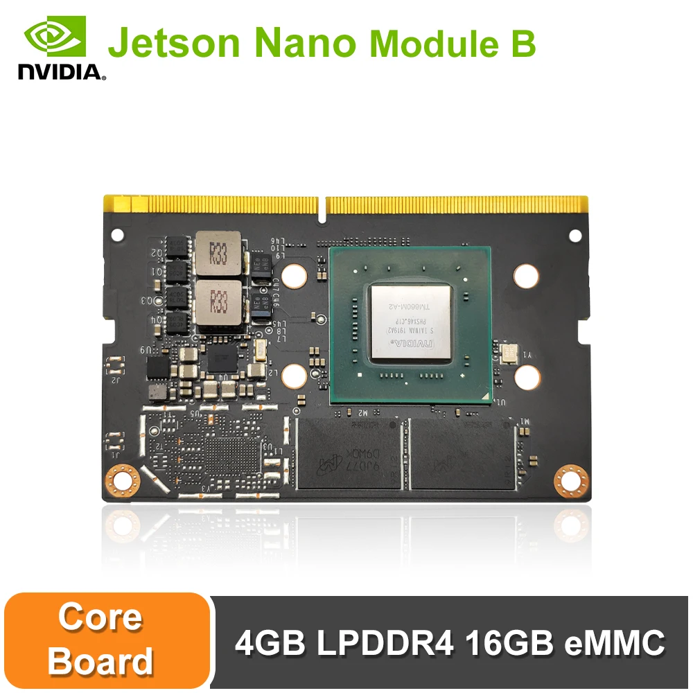 NVIDIA Jetson Nano Module B LPDDR4 16 Гб eMMC искусственный интеллект глубокое обучение ИИ вычисления, поддержка PyTorch, TensorFlow