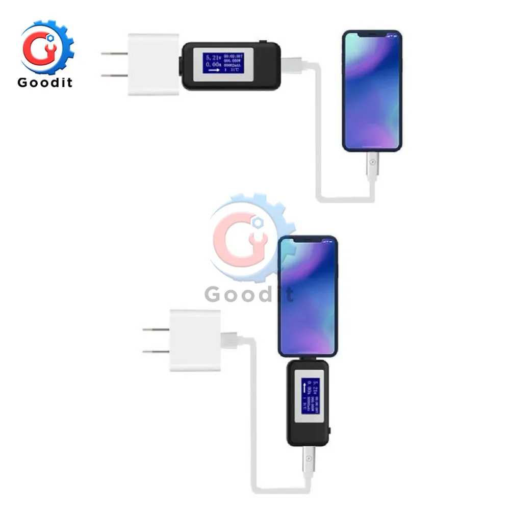 Testeur de tension de courant numérique LCD USB de type C, voltmètre de compteur de puissance, chargeur de capacité, 5V, 9V, 12V, 24V, 30V