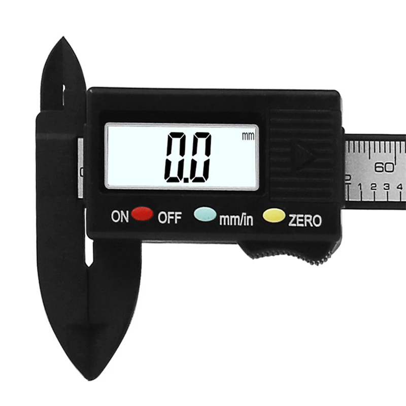 0-100mm Digital Vernier Caliper Electronic Digital LCD  Carbon Fiber Ruler Woodworking Measuring Tools Gauge Caliber Vernier