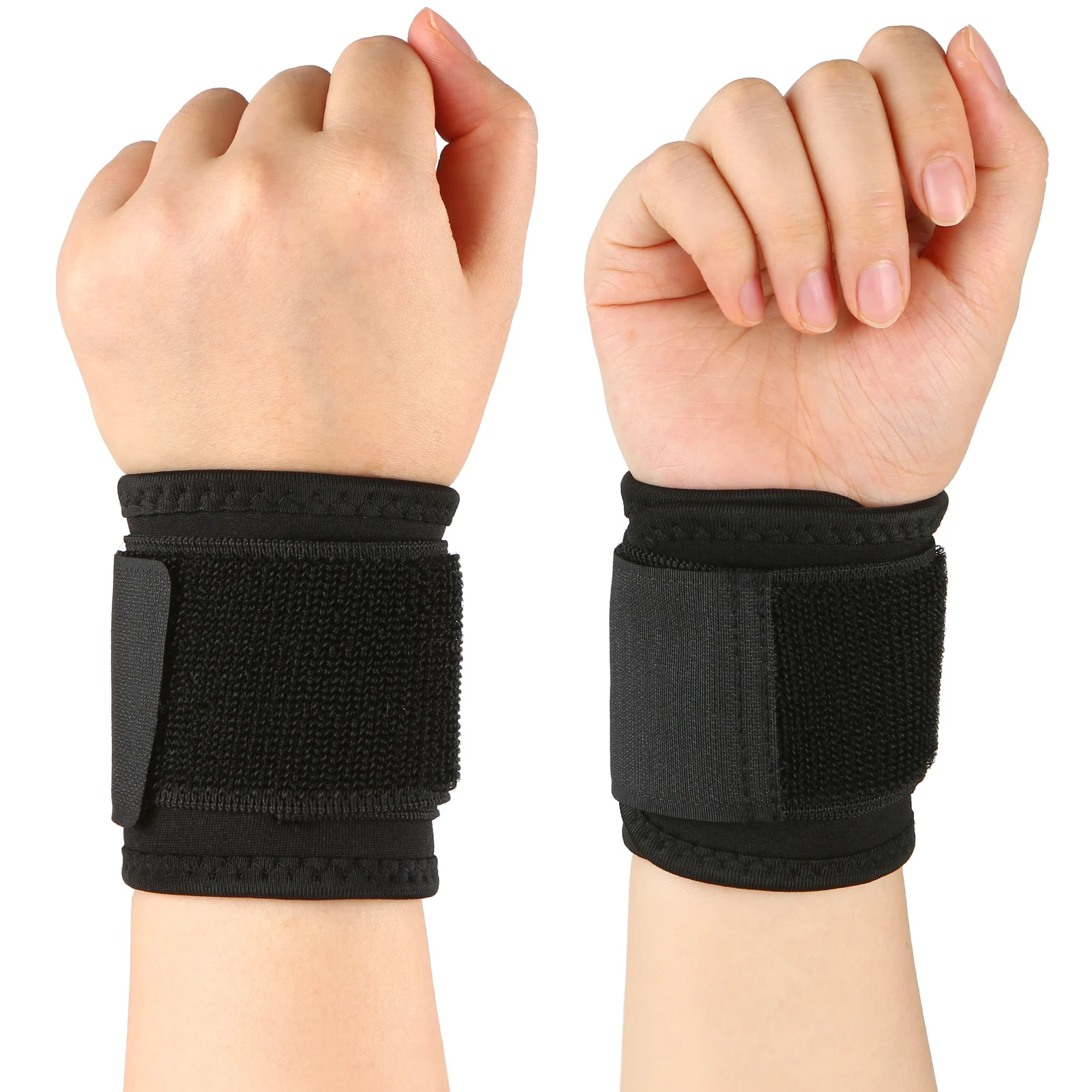 

Wrist Support Brace Wrist Stabilizer Adjustable Wrist Bandages Protector Left and Right Hand Wrist Wraps for Fitness Pain Relief