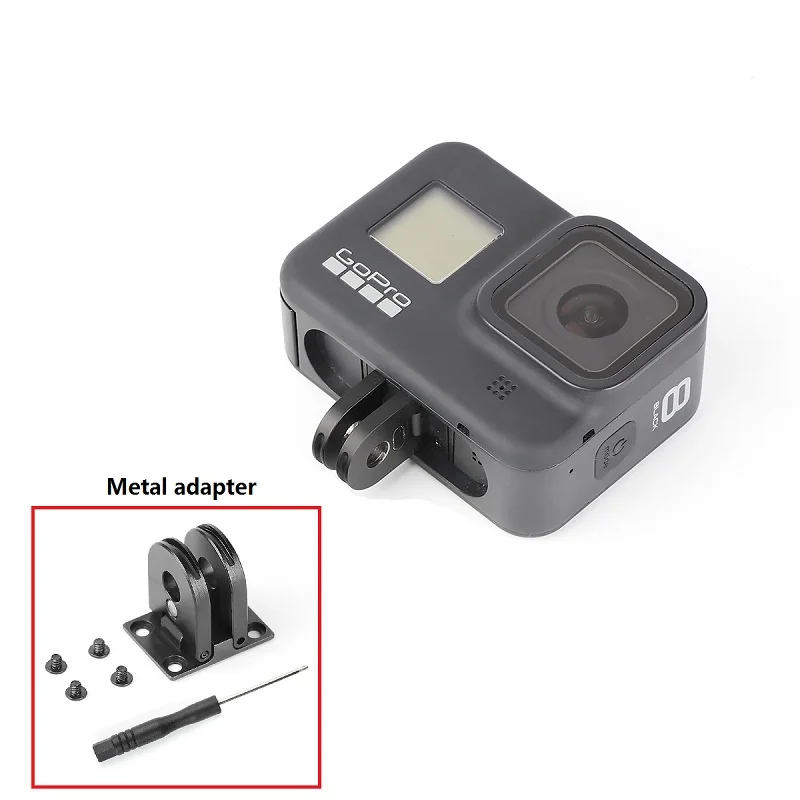 Aluminum alloy Tripod Mount Adapter for Gopro Hero 8/9/1312110 Max Action Camera Gopro Accessions Metal Adapter Base/Convers