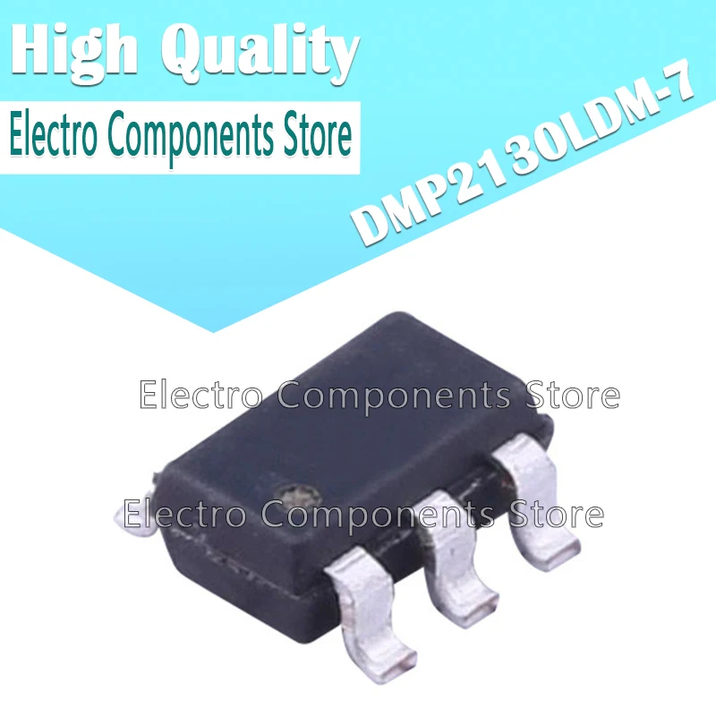 10PCS/Lot MOS Field Effect Transistor DMP2130LDM-7 (Marking MP1) MP1 SMD SOT-26 MOS FET