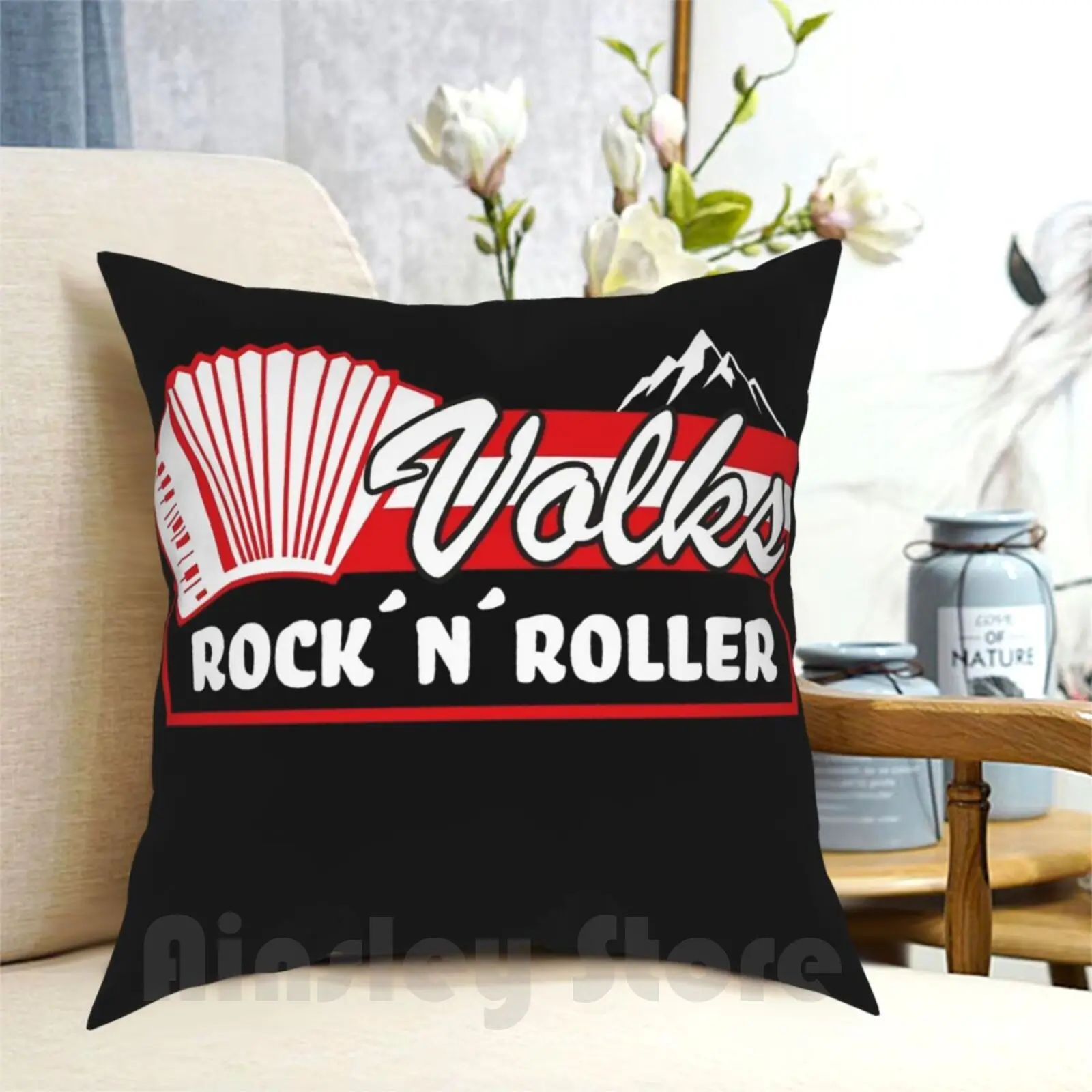 Volks Rock'N'Roller-Andreas Fanshirt Pillow Case Printed Home Soft DIY Pillow cover Folk Rocknroller Schlager Music Bat