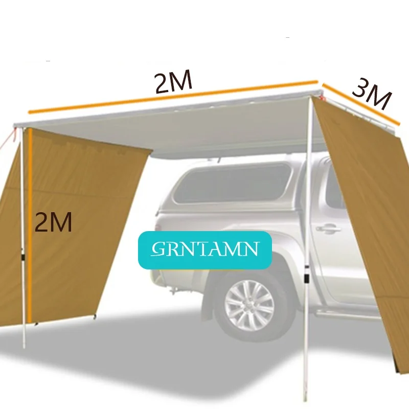 Imagem -04 - Grntamn-extensão de Parede Lateral Suporte de Teto Toldo 4x4 para Carro Suv Caminhão Cáqui