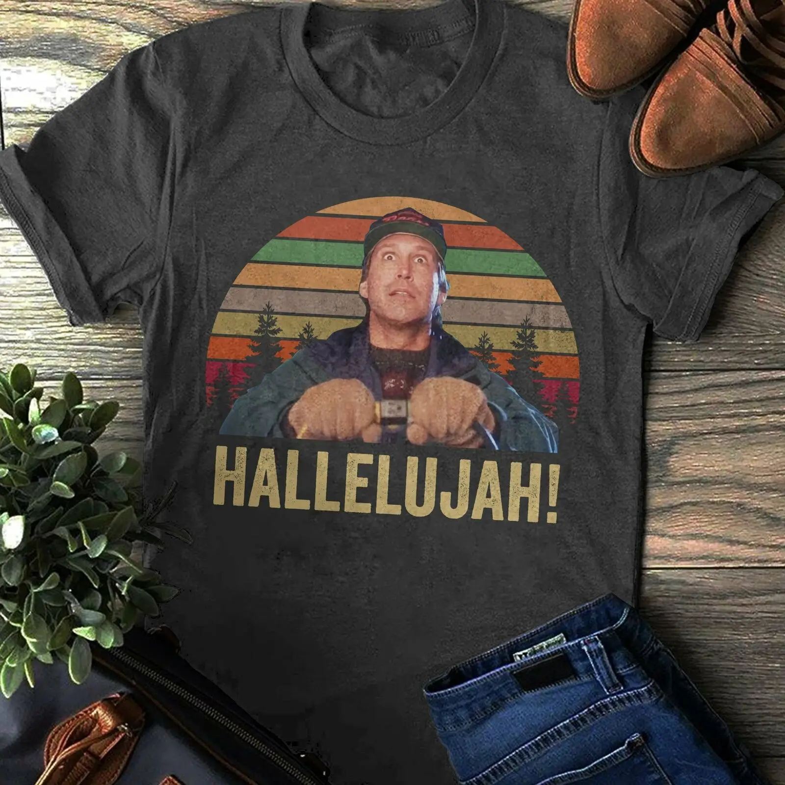 

Hallelujah Clark Griswold T-shirt, Christmas Vacation Shirt, Funny Christmas Shi