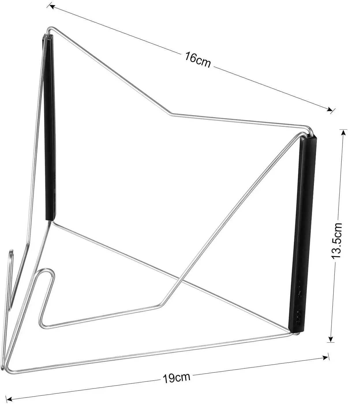 Soporte de lectura ajustable, limitador de soporte para libros, plegable, n-stow, soporte de Metal para libros pequeños