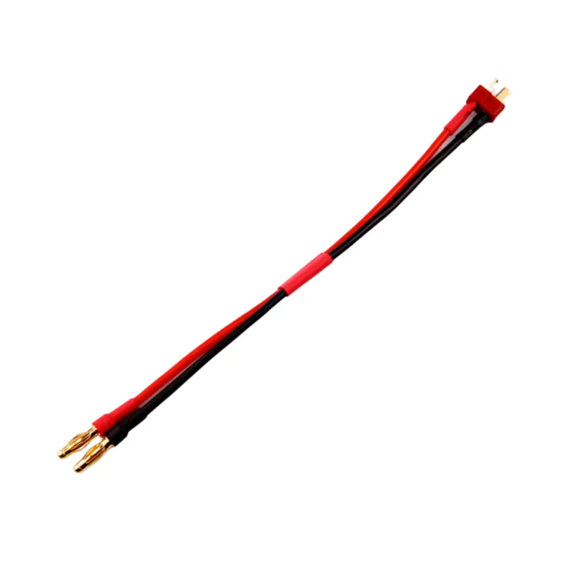 Cable de adaptación de 4MM, conector Banana macho a T macho, batería Lipo adaptable, Cable de piezas Multiritor RC, 2 piezas, accesorios para Hobby