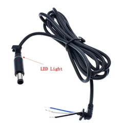 Laptop DC 7.4*5.0mm Connector Cord Cable  with LED Light For Dell Charger Adapter Charging Cable 1.8m