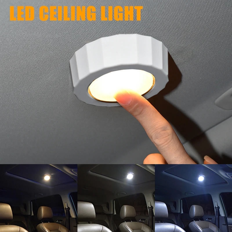 

Magnetic Car Reading Light Auto LED Roof Ceiling Lamp Rechargeable Ambient Light For Emergency Lighting For Car Trunk