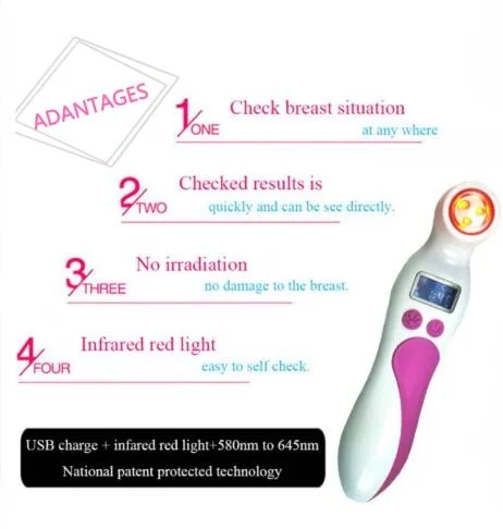 Borstkanker Diagnose Test Infrarood Borstklier Verlichting Instrument Borstkanker Diagnostisch Apparaat