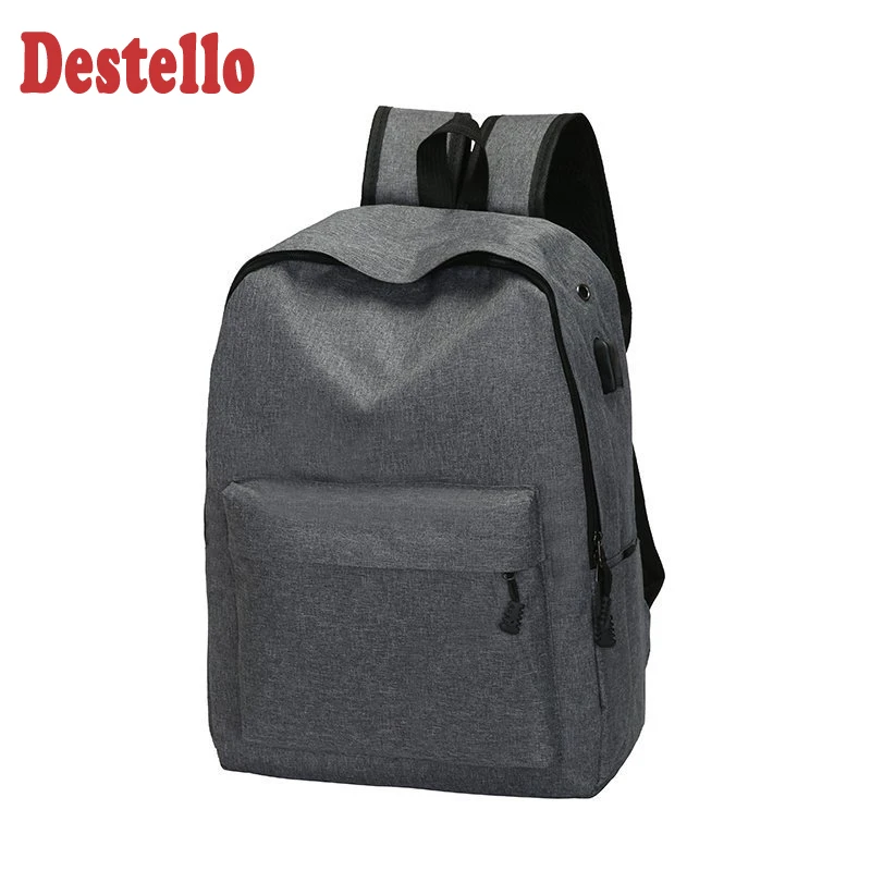 

Men backpack casual travel backpack large capacity computer bags student outdoor sport backpack USB interface Earphone hole