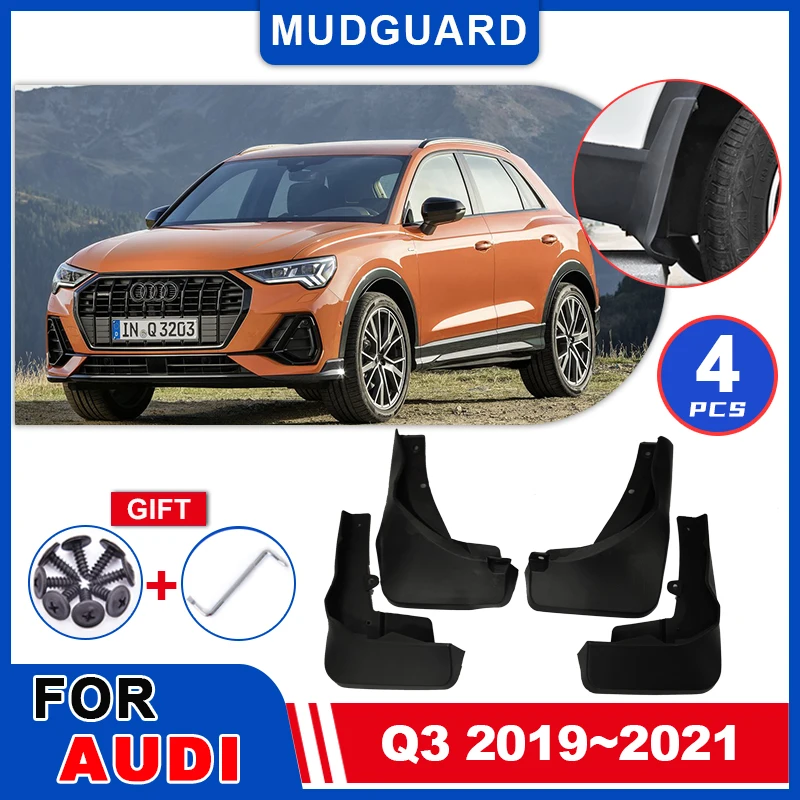 

Брызговики для Audi Q3 2019 2020 2021, брызговики, брызговики, щитки, брызговики, крышка, грязь, автозапчасти, аксессуары для автомобильных колес