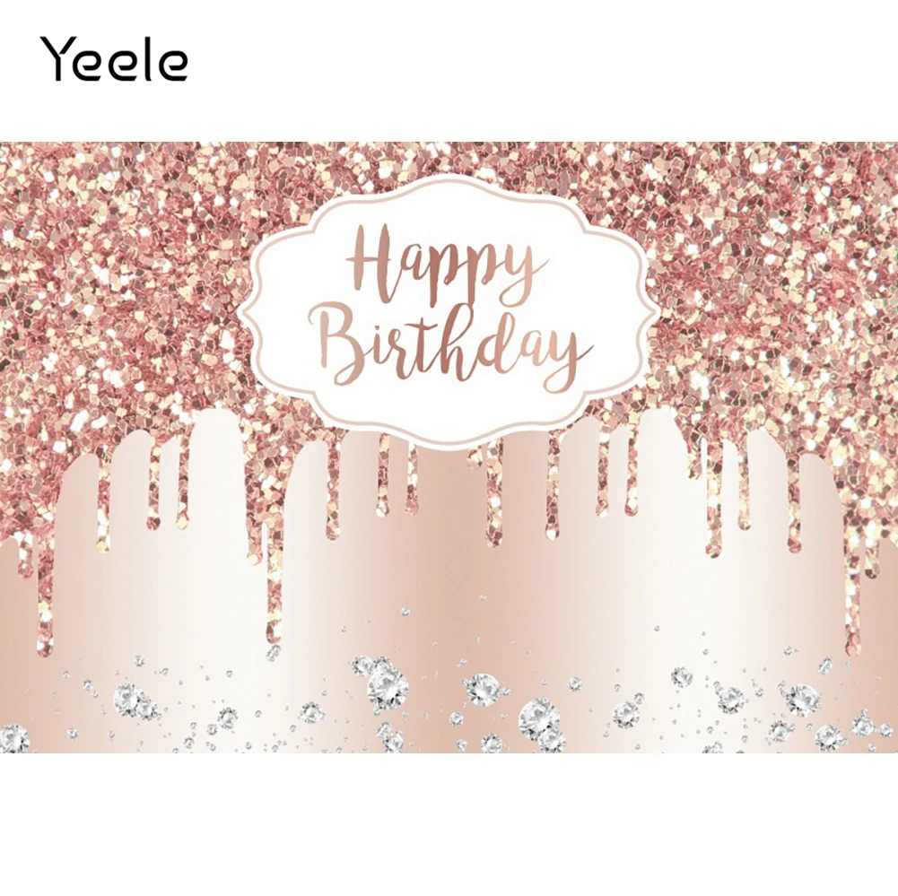 Yeele Photocall Birthday Backdrop Glitter Dots Diamond Party Decor Portrait Background Photography For Photo Studio Photographic