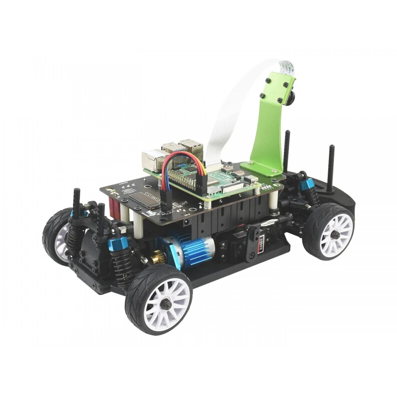 PiRacer Pro AI Kit/Acce, Robot de carreras de IA de alta velocidad alimentado por Raspberry Pi 4, compatible con proyecto DonkeyCar, versión Pro