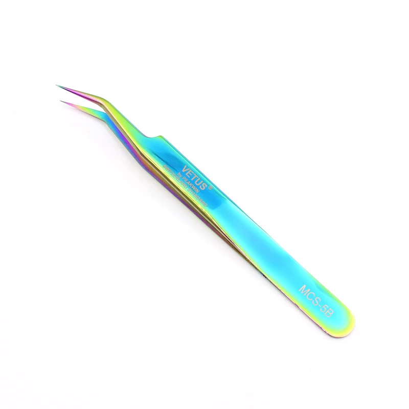 Vetus Original Pinzette im 5B-Stil, hyperfeine, säurebeständig, nicht magnetisch, ESD-Pinzette für Wimpernverlängerung, Nagelkunst – Detail 3