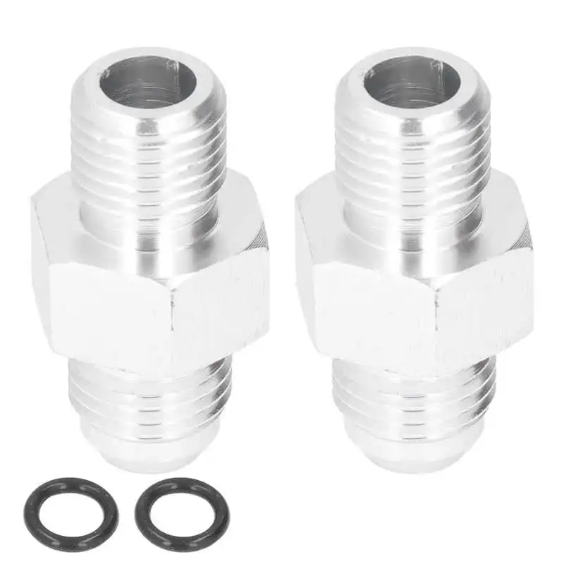 1 Pair Car Transmission Cooler Adapter Fittings -6AN to 1/4in NPSM 316-3000833 for GM TH350 TH400 4L60E 4L70E 700R4 TR6060