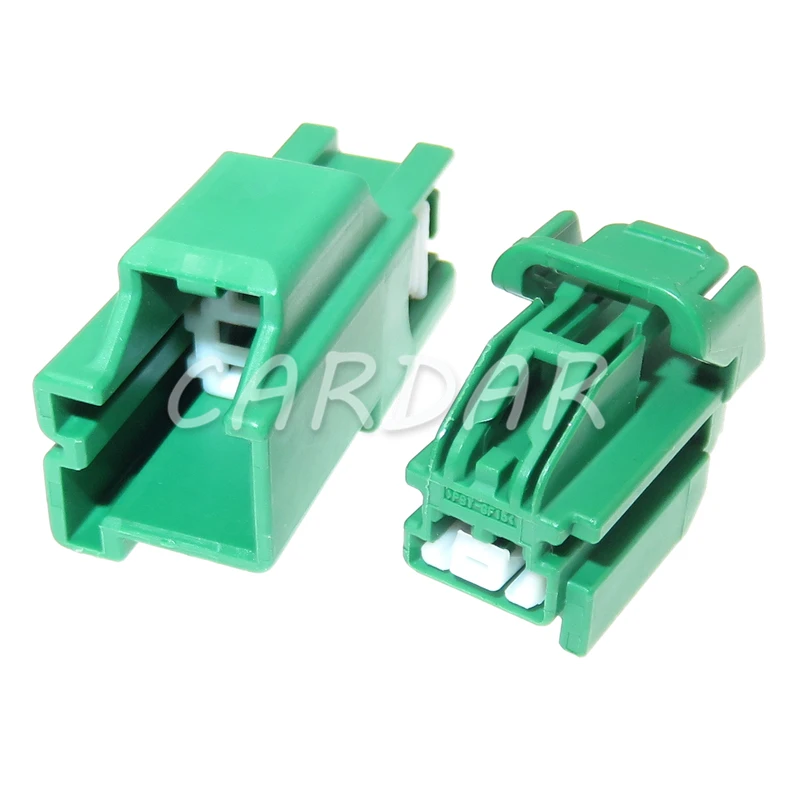 1 Set 2 Pin 7283-6444-60 7282-6444-60 Green Automotive Electrical Power Wiring Socket AC Assembly Auto Accessories