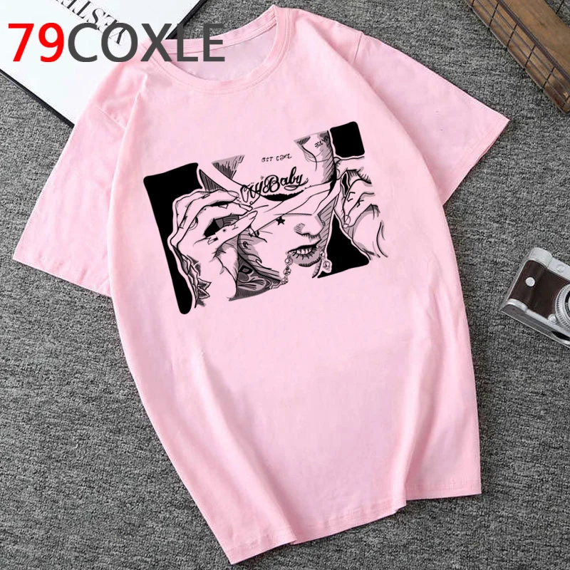 Rip Lil Peep Aesthetic Tshirt Men Lil. Peep Funny Cartoon T-shirt Unisex Cool Streetwear Graphic Tshirt Hip Hop Top Tees Male