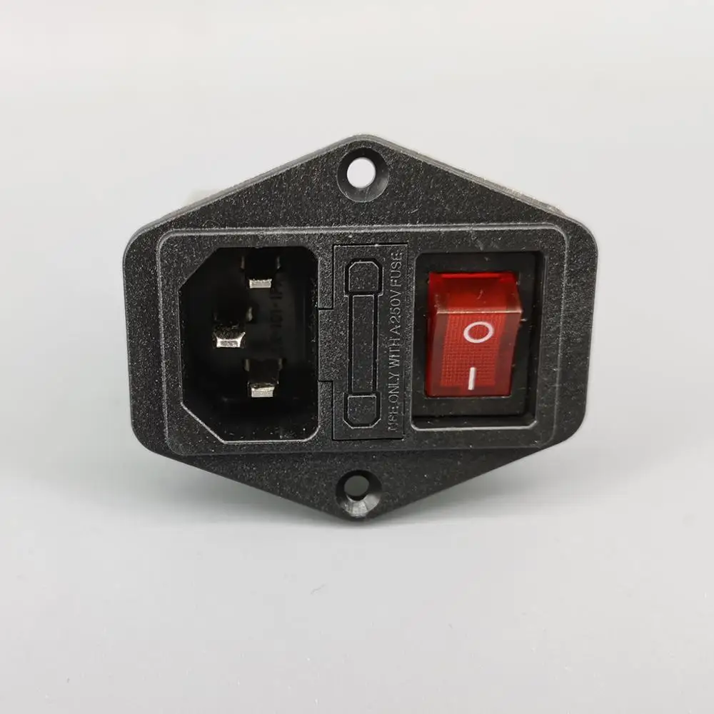 TOMZN Lighted AC filter communication audio power supply filter EMI anti-interference CW2B-1A-TL(D2) 3A 6A 10A