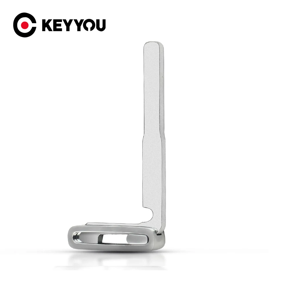 KEYYOU For Volvo S40 S60 S80 XC60 V40 V70 V60 Keyless Entry Uncut Insert Emergency Blade Accessories Remote Key Blank Blade