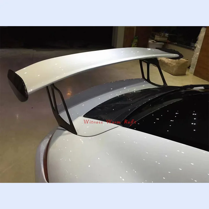 For Porsche 911 991 991.1 991.2 Carbon Fiber Rear Wing Refit GT3RS Style Rear Trunk Spoiler Roof Wind Wing car body kits