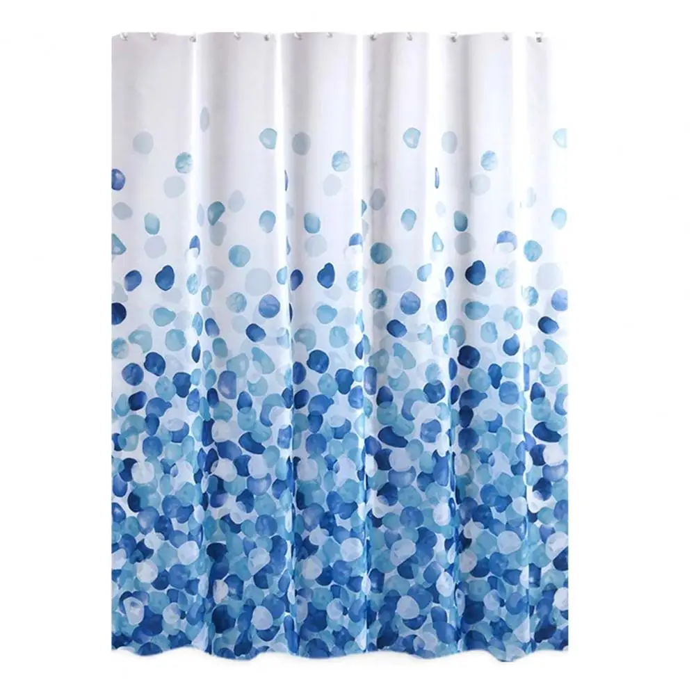 Green Leaf Shower Curtains Spring Flower Plant Vine Scenery Bathroom Decor Home Bath Polyester Cloth Hanging Curtain