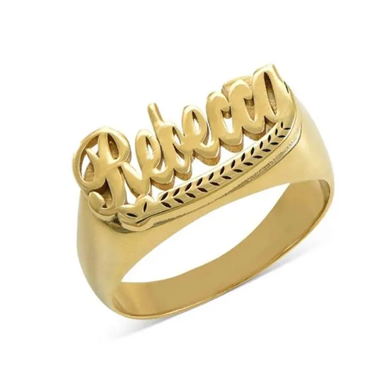 

Personalized Name Ring Hip-Hop Rock Exaggerated Ring High Quality Stainless Steel Accessories Personalized Jewelry Gift Punk