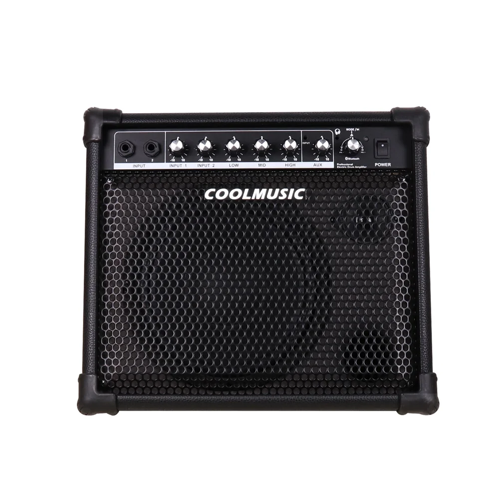 Keyboard Piano Acoustic Guitar Electric Drum Set Amplifier Bluetooth AMP Speaker Coolmusic DM30 Accessories Pro Audio Equipment