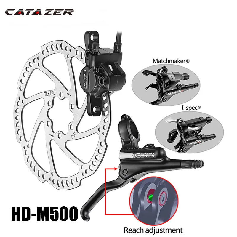 

MTB HD-M500 Hydraulic Disc Brake Lever + Caliper Forged Aluminum Open System Dual Piston Confident Braking 305g/wheel