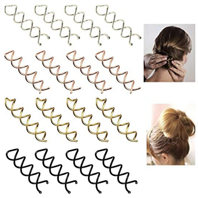 

9PCS Women Girls Spiral Bobby Pin Metal Non-scratch Spin Hair Clip Twist Screw Hair Pin Headwear Hair Accessories Tool