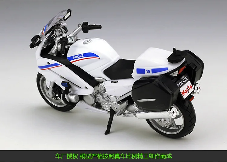 Maisto 1:18 YAMAHA FJR 1300A Police Motorcycle Metal Diecast Model Motorcycle Collectibles B293