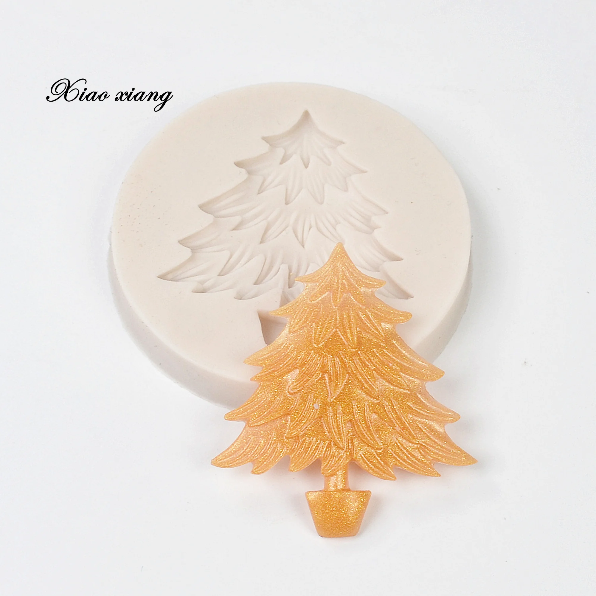 Christmas Tree Fondant Cake Silicone Mold Christmas Cake Decorating Tools Cupcake Chocolate Biscuits Mold DIY Baking Mould