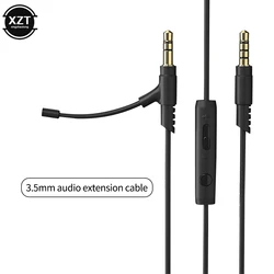 Nieuwe 1.2M Boom Microfoon Kabel Mic Gaming Headset Voor 3.5Mm Hoofdtelefoon Met Condensator Microfoon Voor Telefoon Pc Voor boompro Gaming V-MODA