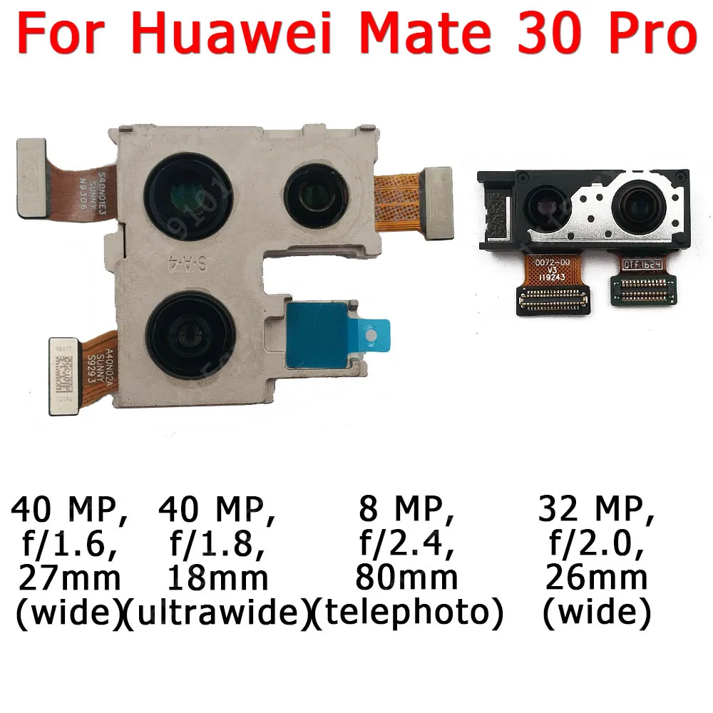 

Front and Rear Back Camera For Huawei Mate 30 Pro Mate30 30Pro Main Facing Camera Module Flex Replacement Spare Parts