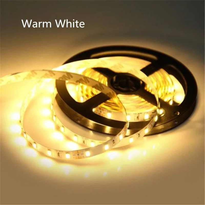 LED Strip Light 5630 DC12V 5M 300led Flexible 5730 Bar Light High Brightness Non-waterproof Indoor/ Outdoor Home Decoration