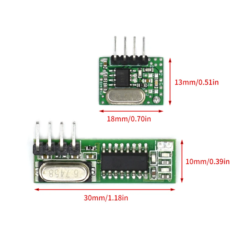 Superheterodynowy moduł odbiornika i nadajnika 433 Mhz Pilot 433 Mhz do modułów bezprzewodowych Arduino uno Zestawy do samodzielnego montażu