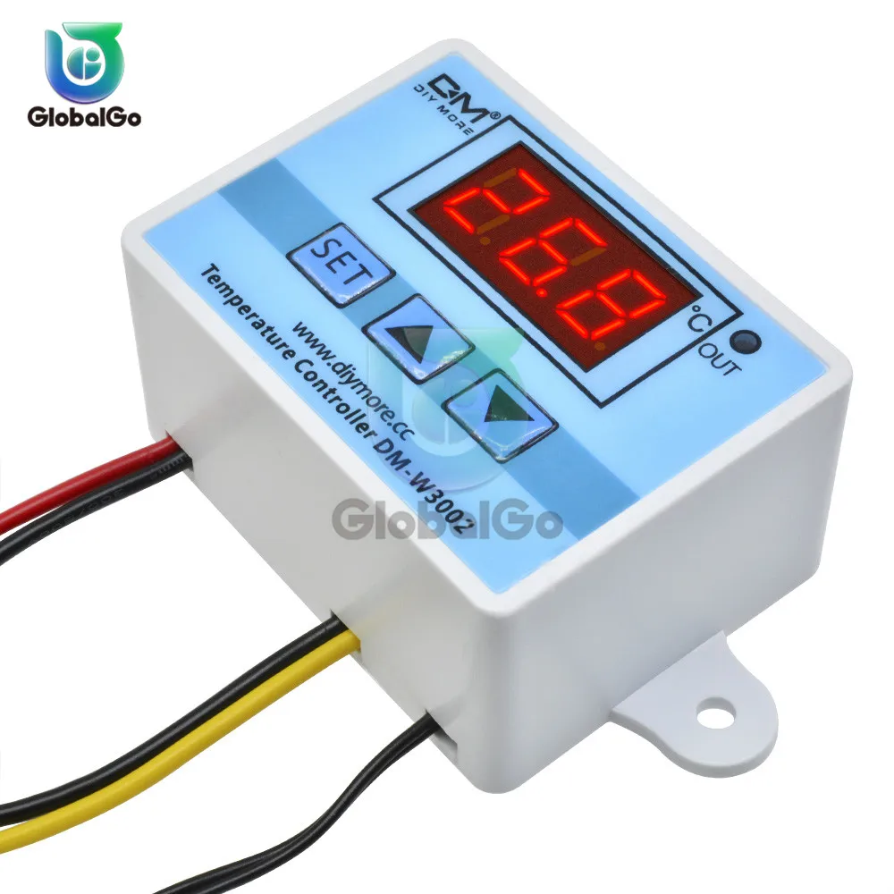 XH-W3002 W3002 AC 110V-220V DC 24V DC 12V Led Digital Thermoregulator Thermostat Temperature Controller Control Switch Meter