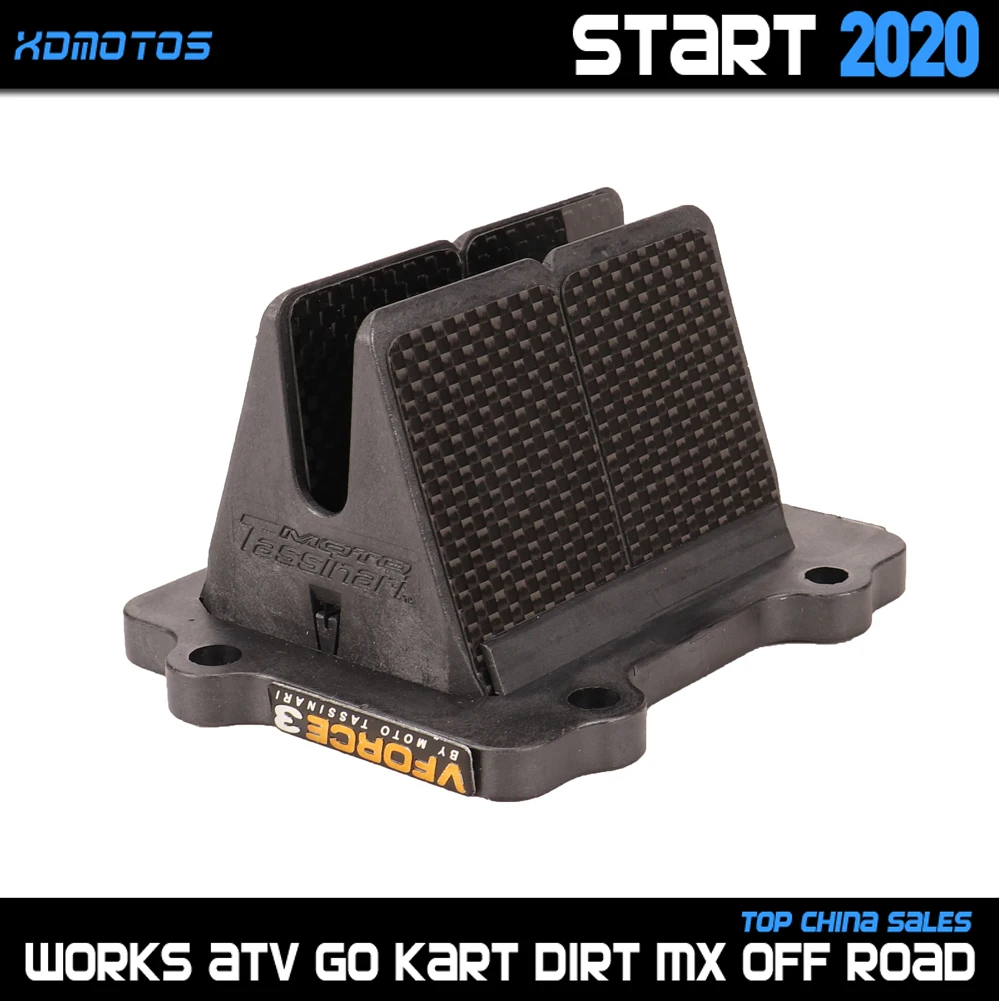 طقم صمام القصب من ألياف الكربون للدراجات النارية ، لـ Yama.ha YZ 250 250X YZ250 YZ250X 1997-2019 لـ VForce3 V307A