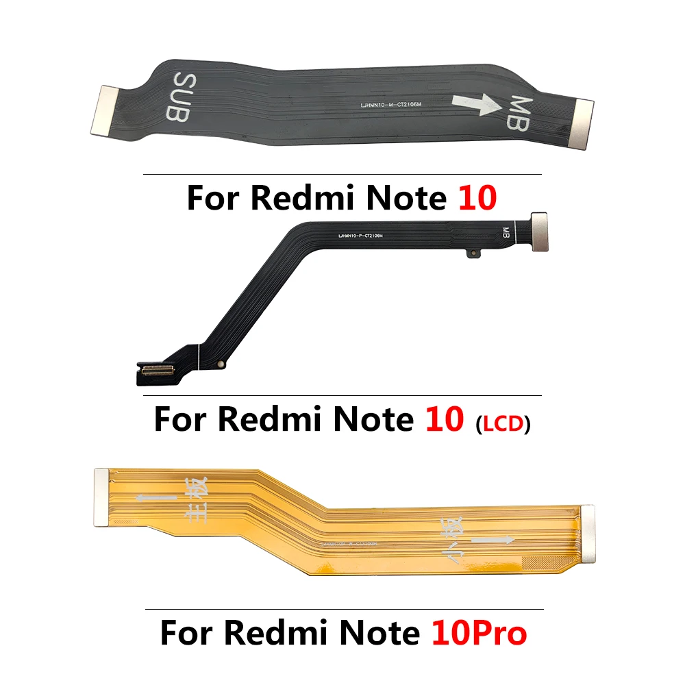 LCD Motherboard Connector Flex Cable For Xiaomi Redmi Note 10 Pro / Note 10 10s Mainboard LCD Display Connector Ribbon